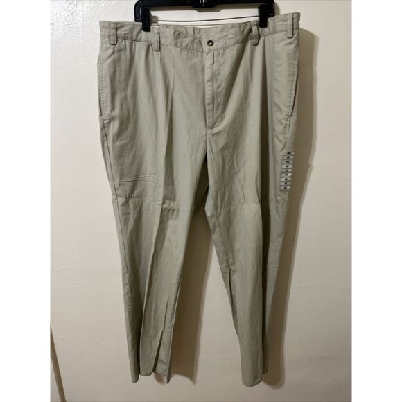 ORVIS 78th Hight Meadows Plain pants Stone 42x30 100% Cotton Chino MSRP $69 NWT - Picture 2 of 13